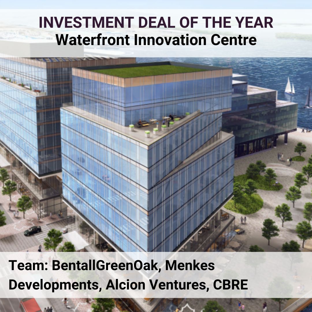2022 REX Awards : Prix de l’investissement de l’année – Waterfront Innovation Centre