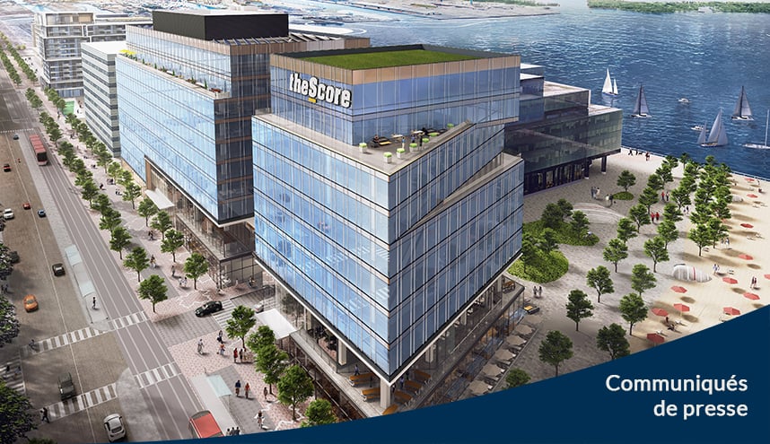 theScore sélectionne le Waterfront Innovation Centre de Toronto comme site pour son nouveau siège social étendu