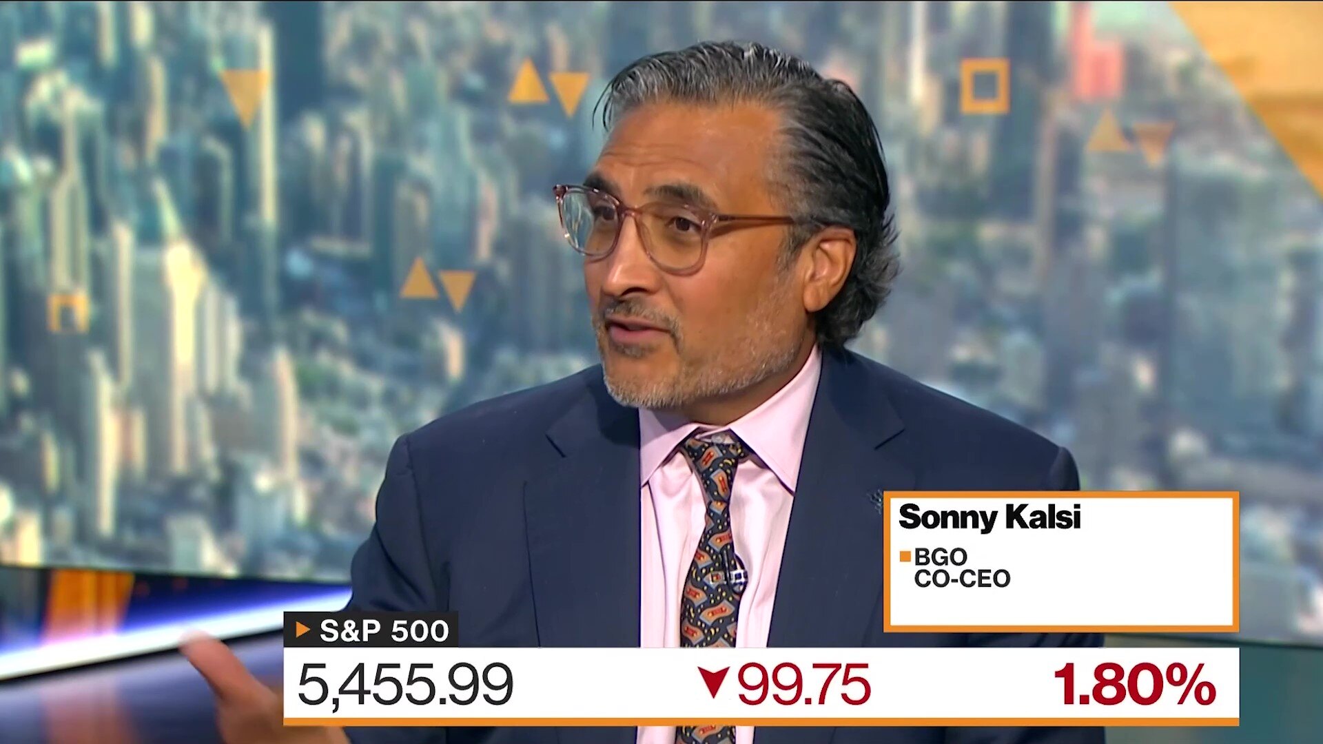 Bloomberg TV avec Sonny Kalsi