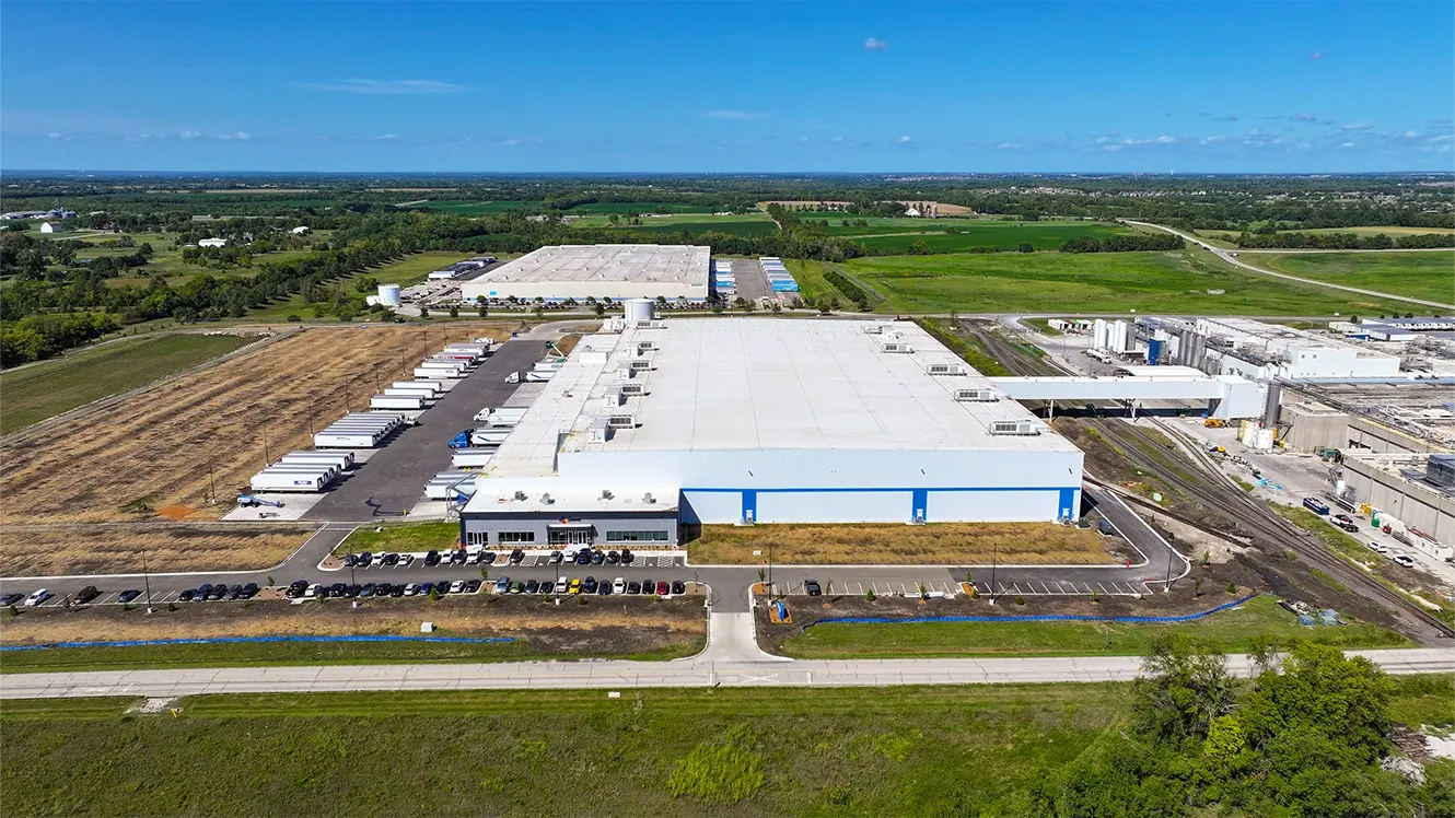 a 291,000-square-foot, rail-served cold storage facility in New Century, Kansas.